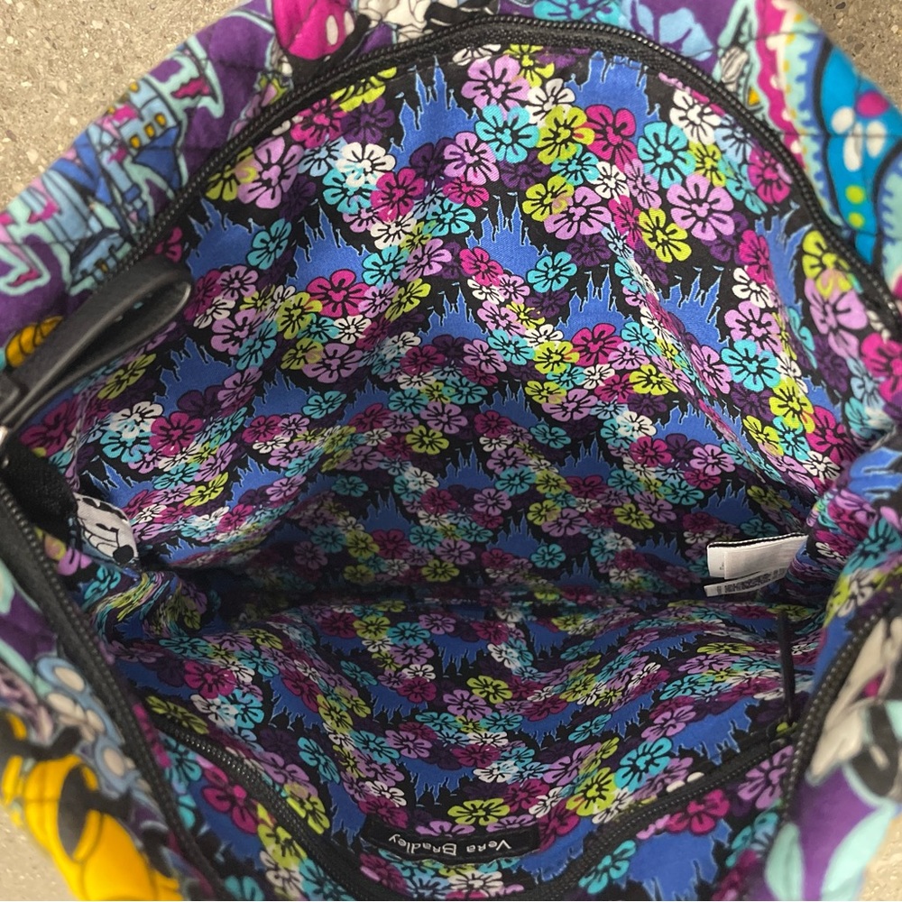 EUC Vera Bradley Triple Zip Hipster DISNEY PARKS Mickey's Paisley Celebration - Picture 15 of 16